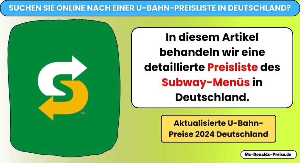 Subway Preise